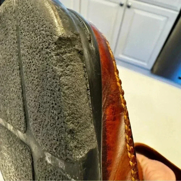 Cole Haan NikeAir Soles Mens Size 13 Brown Leather Slip On Loafers - Picture 8 of 11